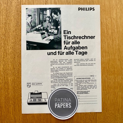 1970 philips tischrechner data - 1970,