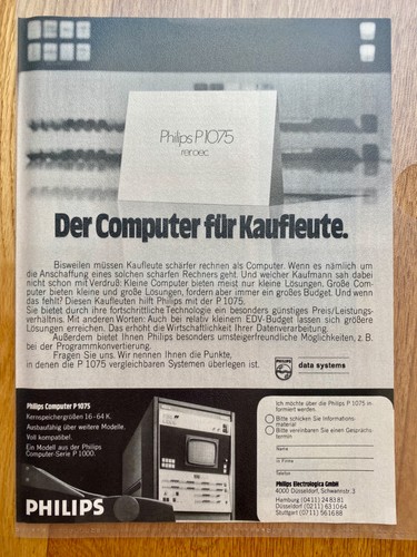 Philips 1075 der computer - 1075,